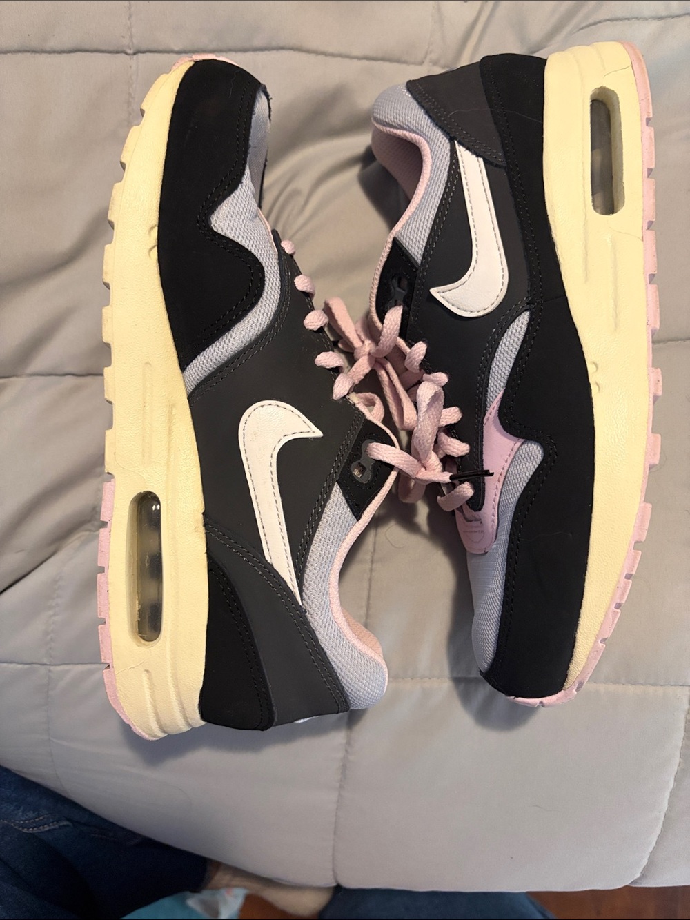 Nike Women’s Air Max Sneakers — Black, Pink, Cream